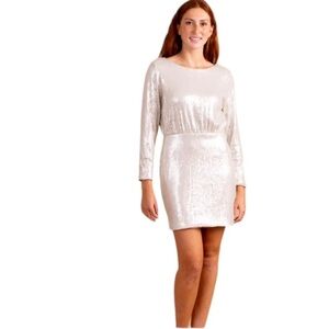 S'edge Sylvia Dress Silver Sequin Dress XS NWT